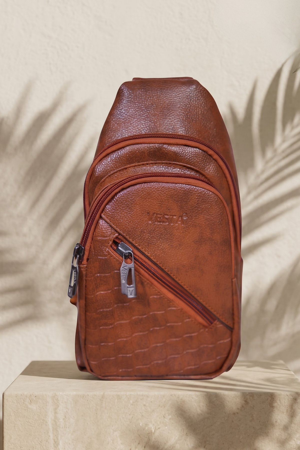 Maverick Chest Bag, Cognac Tan, photo 1