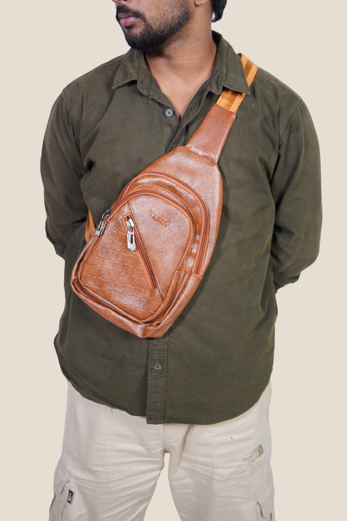 Maverick Chest Bag, Cognac Tan, photo 2