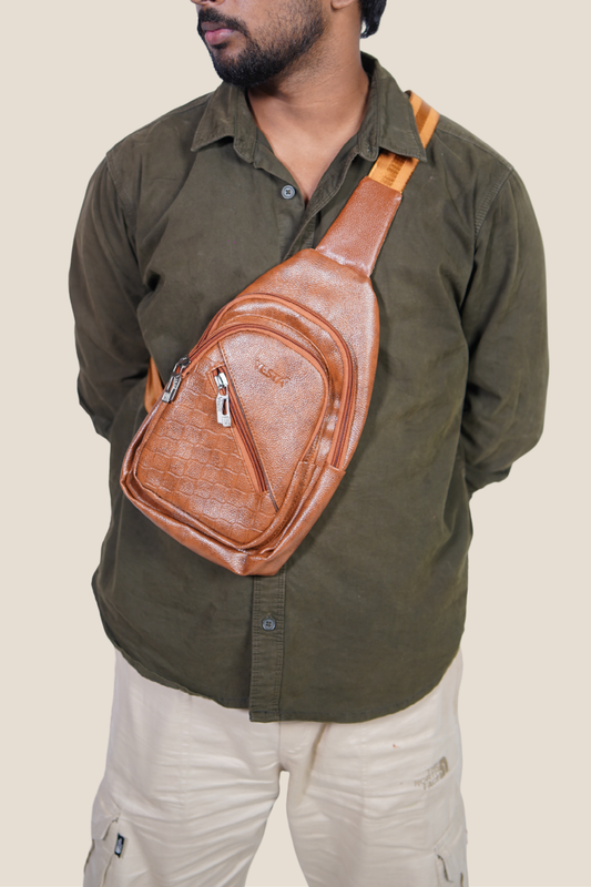 Maverick Chest Bag, Cognac Tan, photo 2