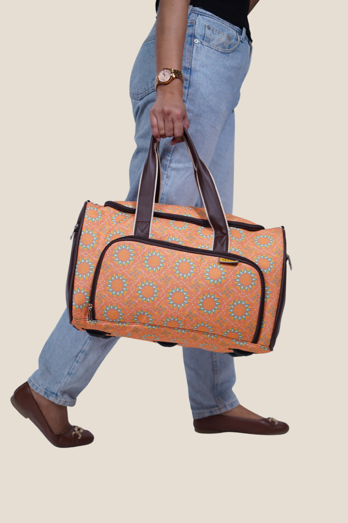 Carnival Duffel Bag, Saffron Mandala, photo 4