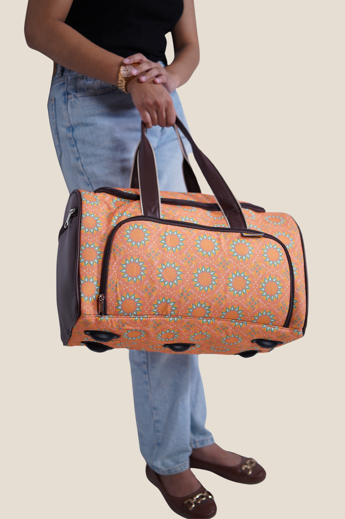 Carnival Duffel Bag, Saffron Mandala, photo 3