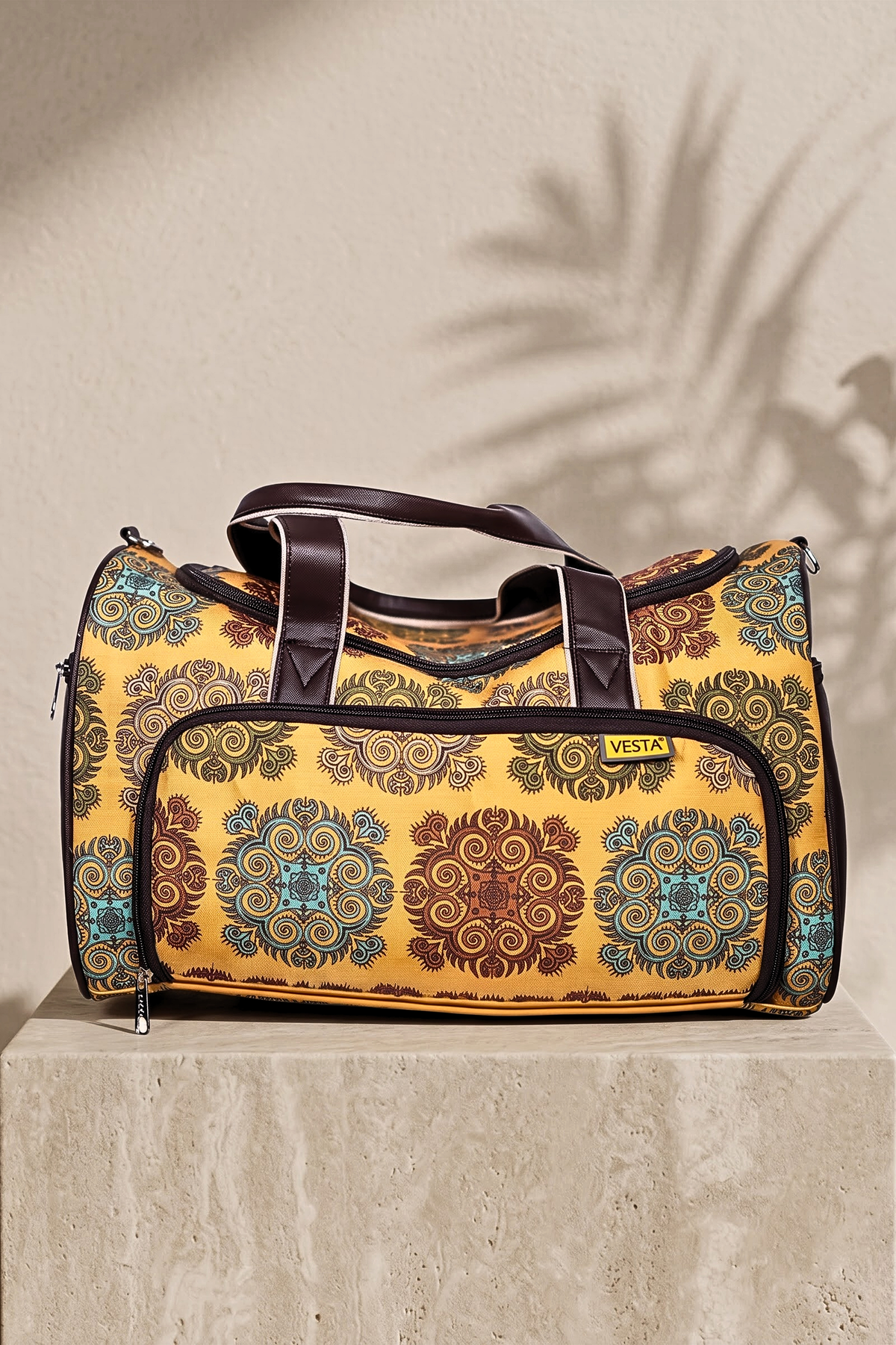 Carnival Duffel Bag, Mustard Mandala, photo 1