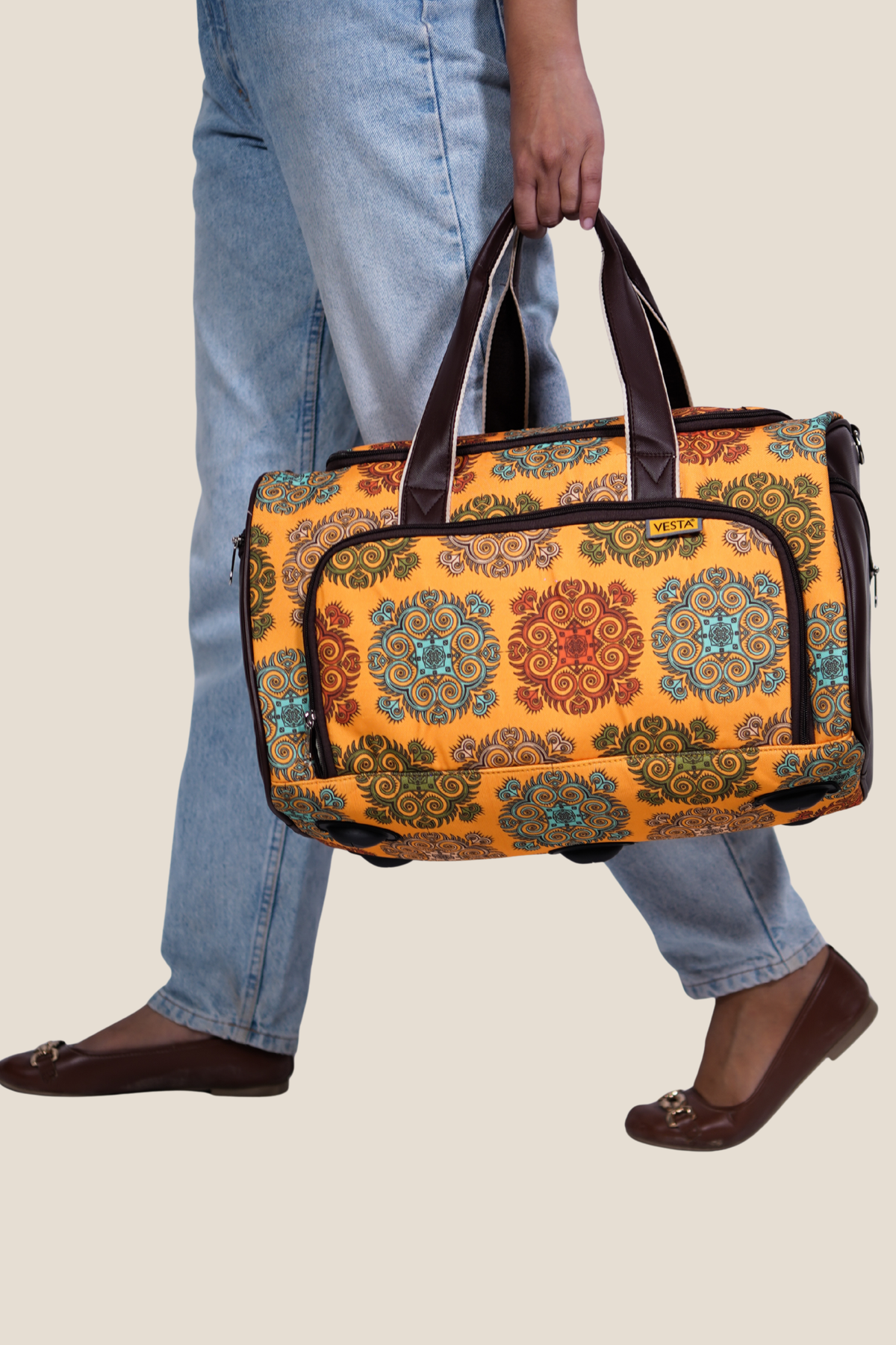 Carnival Duffel Bag, Mustard Mandala, photo 2