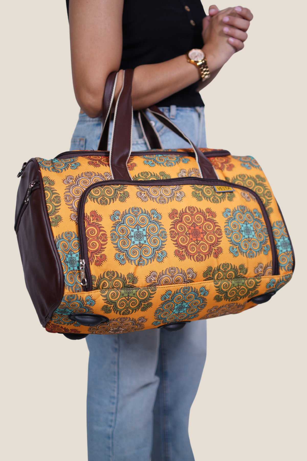 Carnival Duffel Bag, Mustard Mandala, photo 5