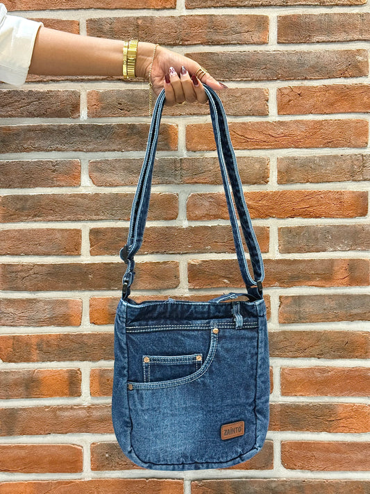 SidePocket Sling Bag - Denim