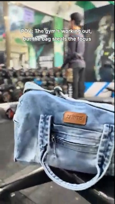 Denim Gym Bag