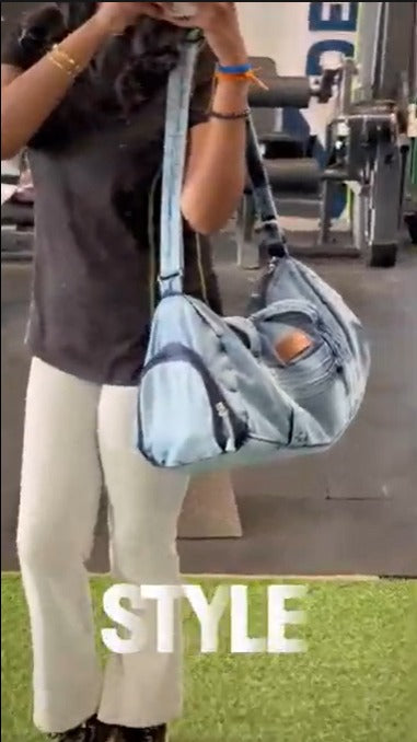 Denim Gym Bag
