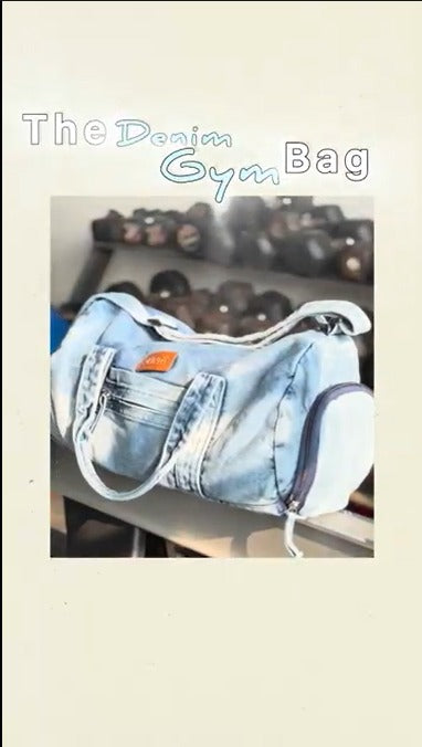 Denim Gym Bag